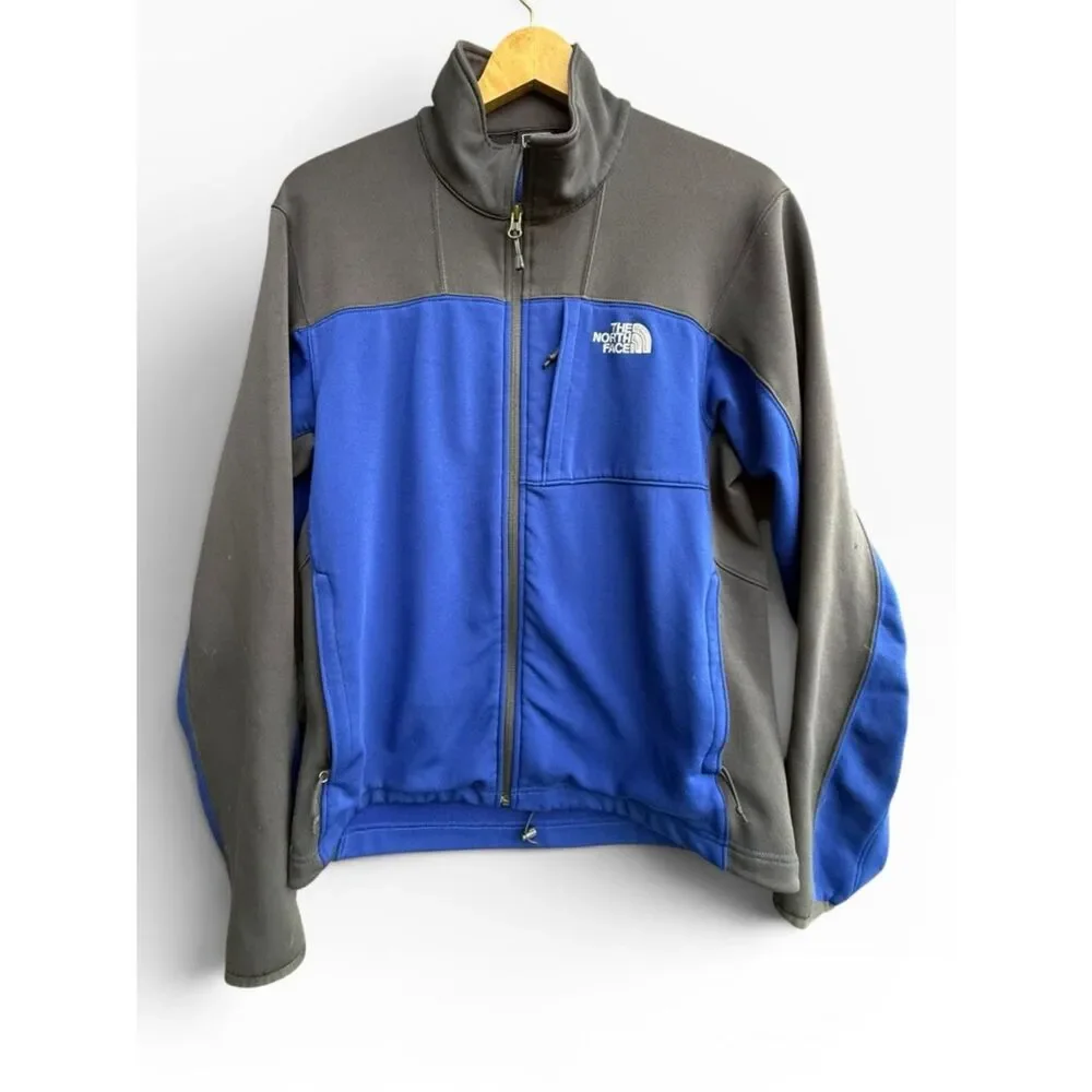 The North Face Jacket Men’s Medium Blue Fleece Full Zip Outdoor Work